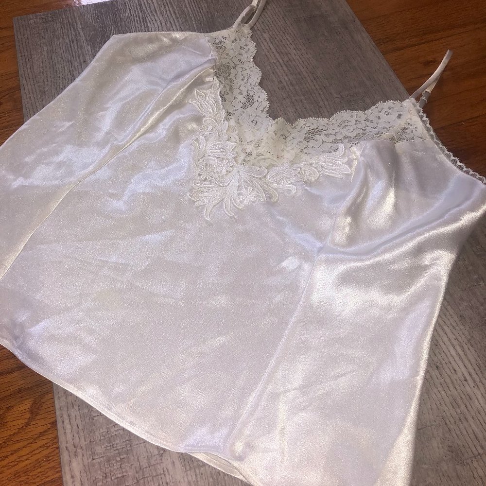 Vintage Victoria's Secret Silk Lace Top